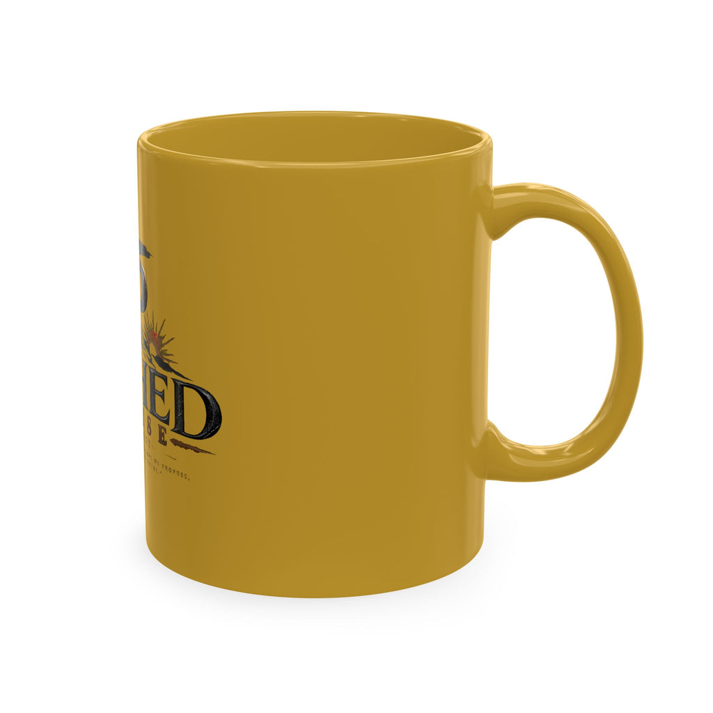 Faithed Promise Ceramic Mug — Faith-Inspired Mountain & Sunrise Coffee Cup