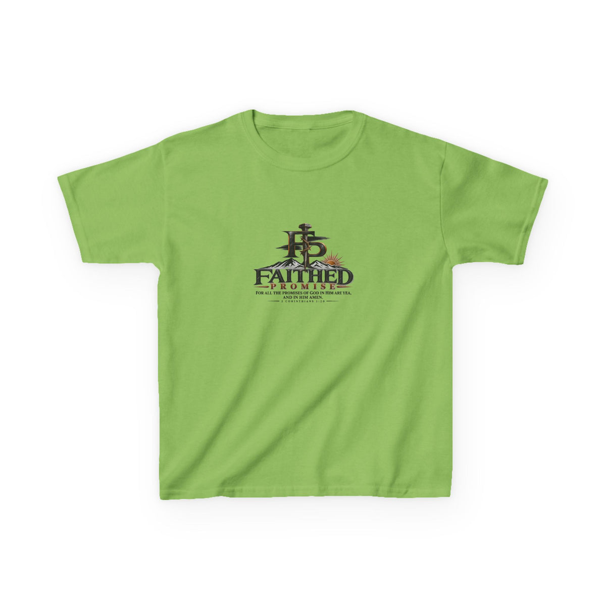 FaithedPromise Kids Classic Promise Tee — 2 Corinthians 1:20