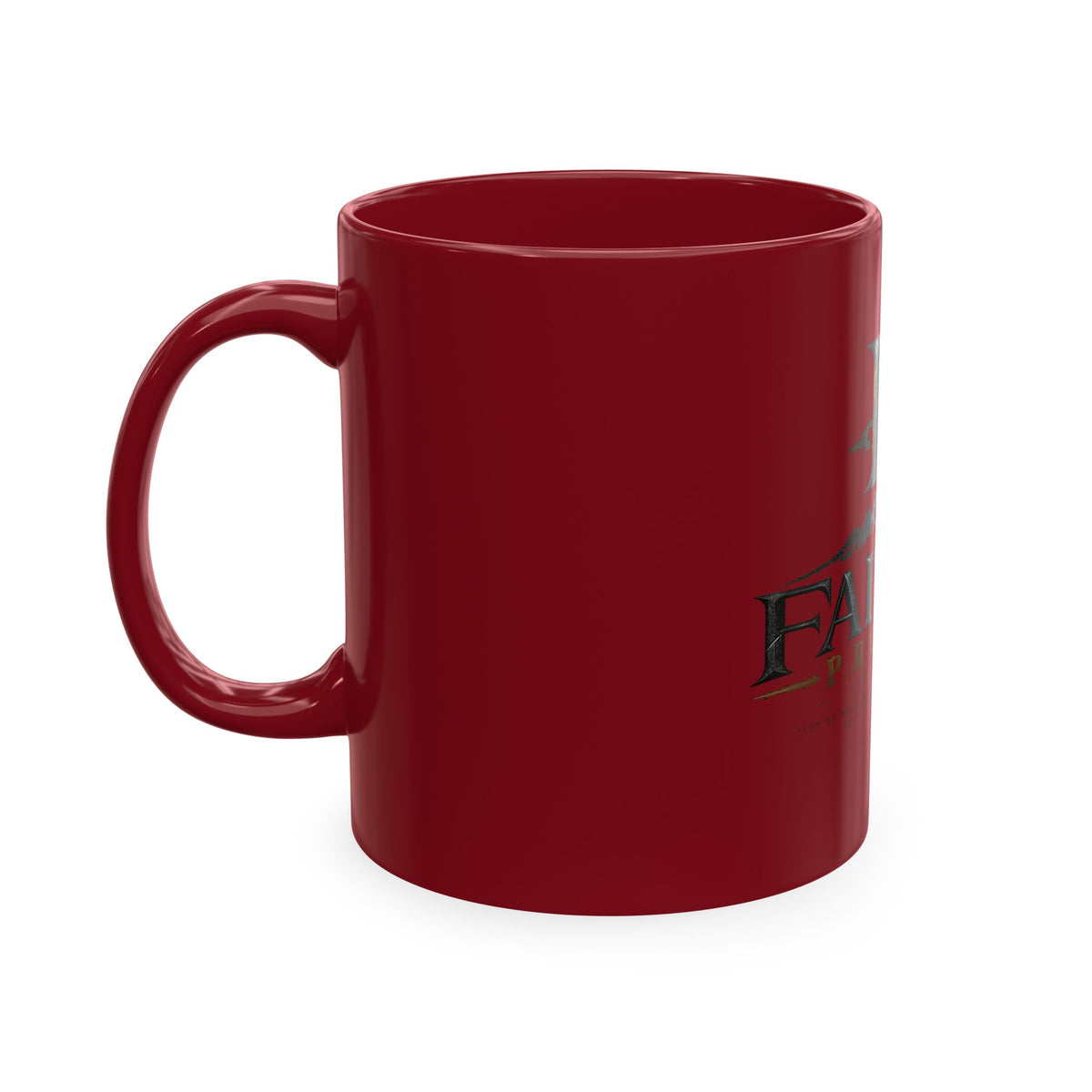 Faithed Promise Ceramic Mug — Faith-Inspired Mountain & Sunrise Coffee Cup