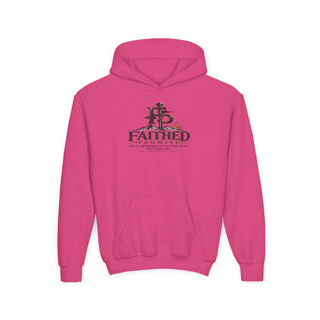 FaithedPromise Kids Classic Promise Hoodie — 2 Corinthians 1:20