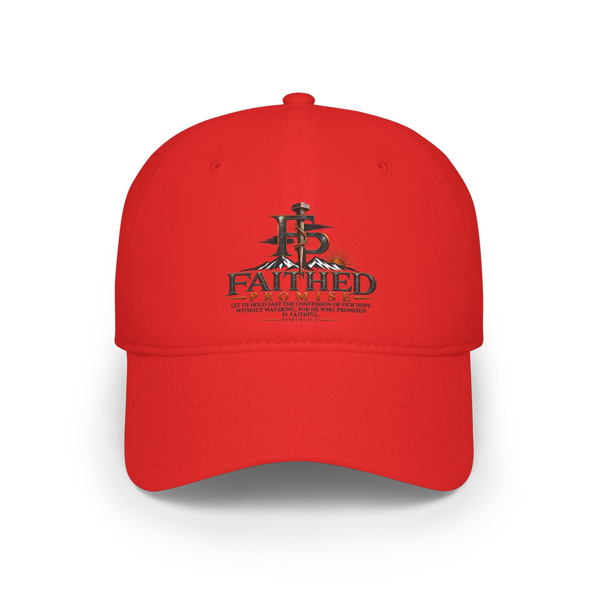FaithedPromise Cotton Logo Cap — Low Profile Christian Hat