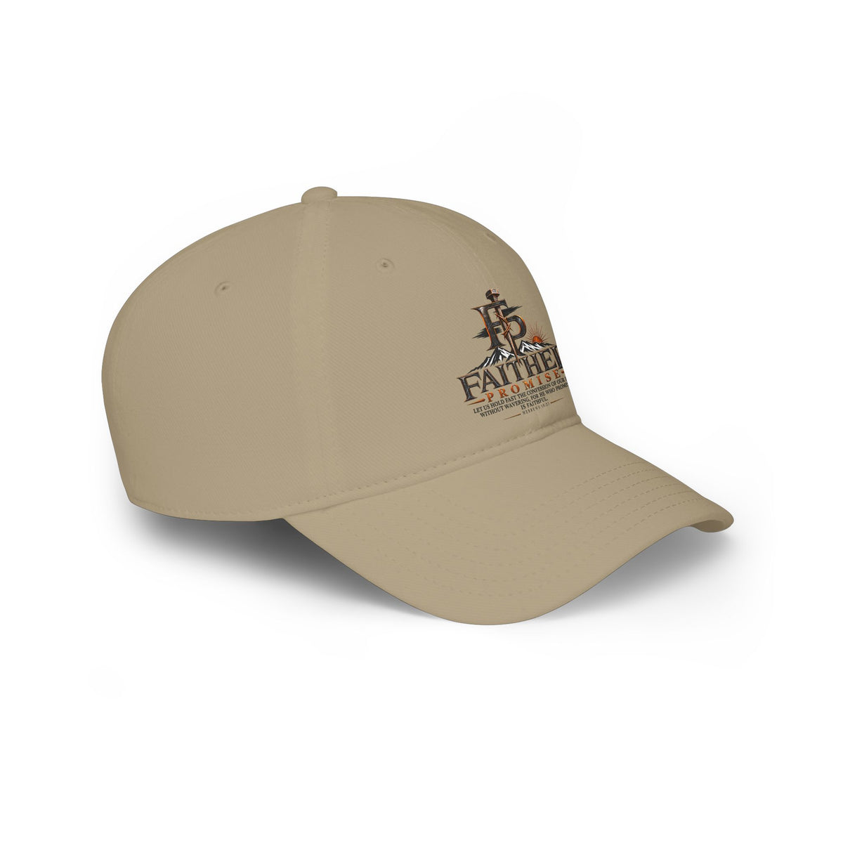 FaithedPromise Cotton Logo Cap — Low Profile Christian Hat