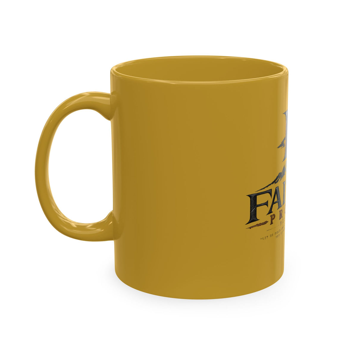 Faithed Promise Ceramic Mug — Faith-Inspired Mountain & Sunrise Coffee Cup