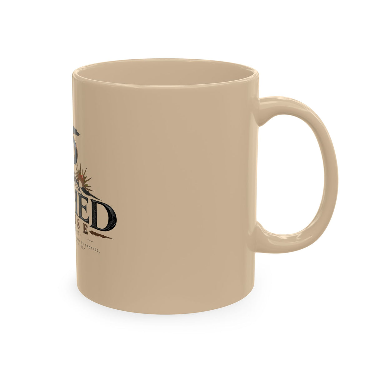 Faithed Promise Ceramic Mug — Faith-Inspired Mountain & Sunrise Coffee Cup