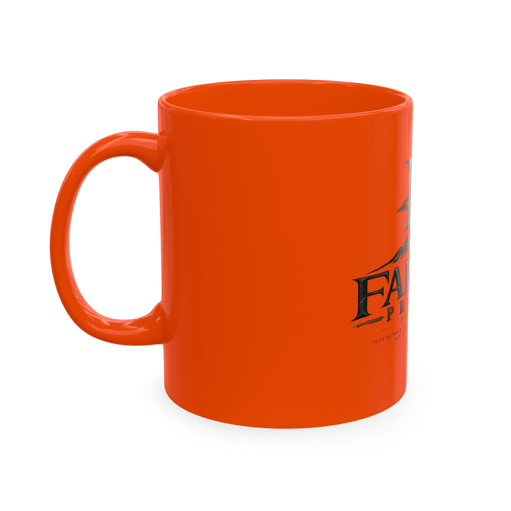 Faithed Promise Ceramic Mug — Faith-Inspired Mountain & Sunrise Coffee Cup
