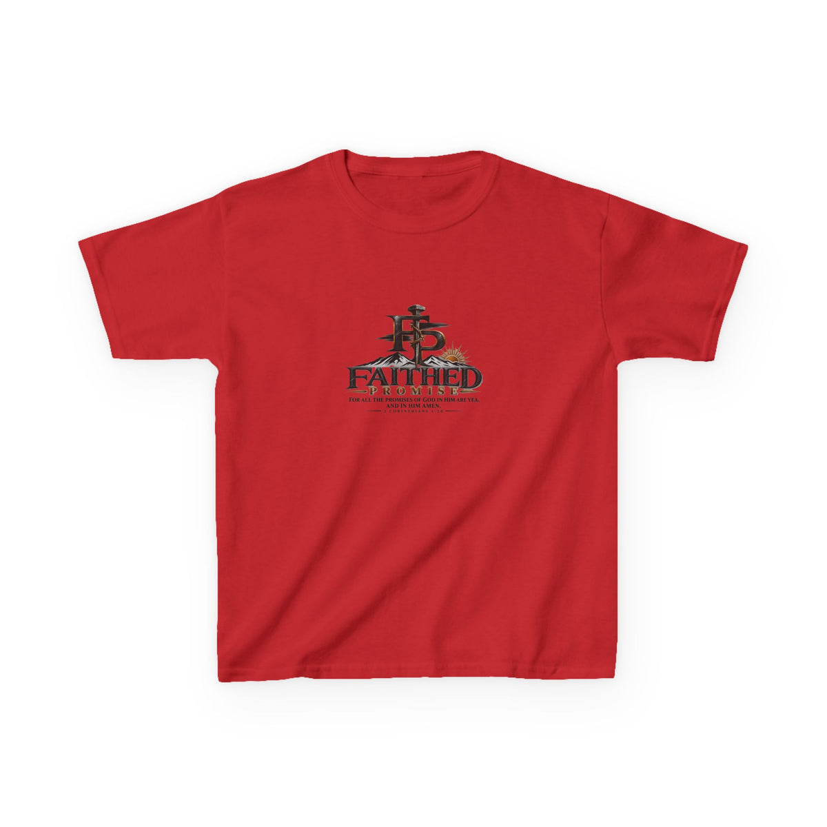 FaithedPromise Kids Classic Promise Tee — 2 Corinthians 1:20