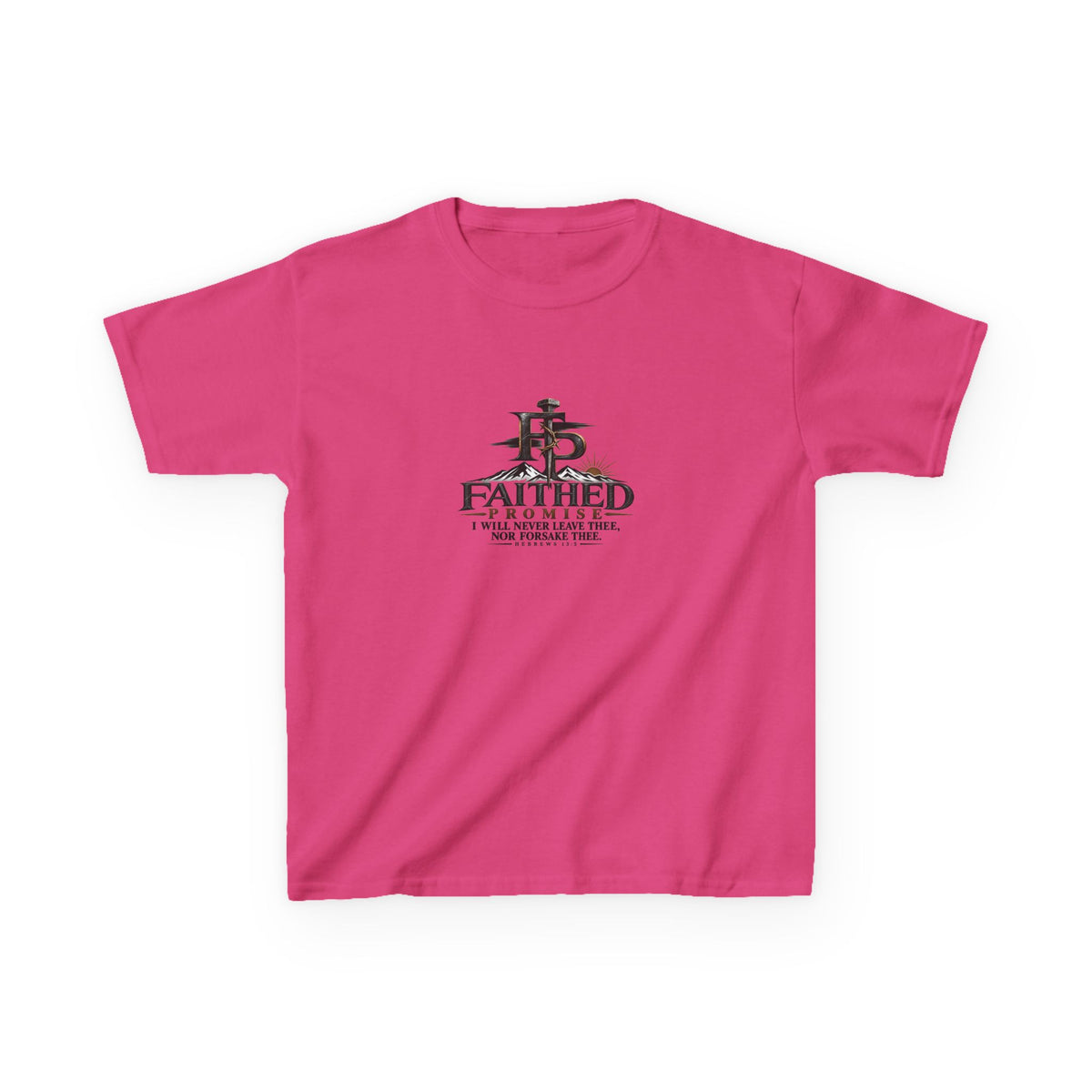 FaithedPromise Kids Classic Promise Tee — Hebrews 13:5