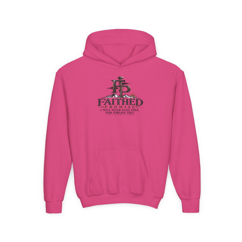 FaithedPromise Kids Classic Promise Hoodie — Hebrews 13:5