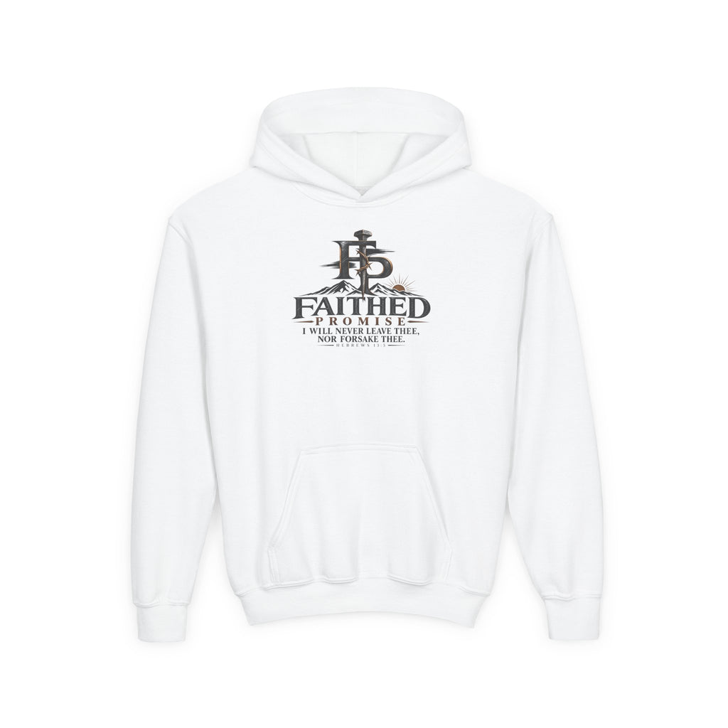 FaithedPromise Kids Classic Promise Hoodie — Hebrews 13:5