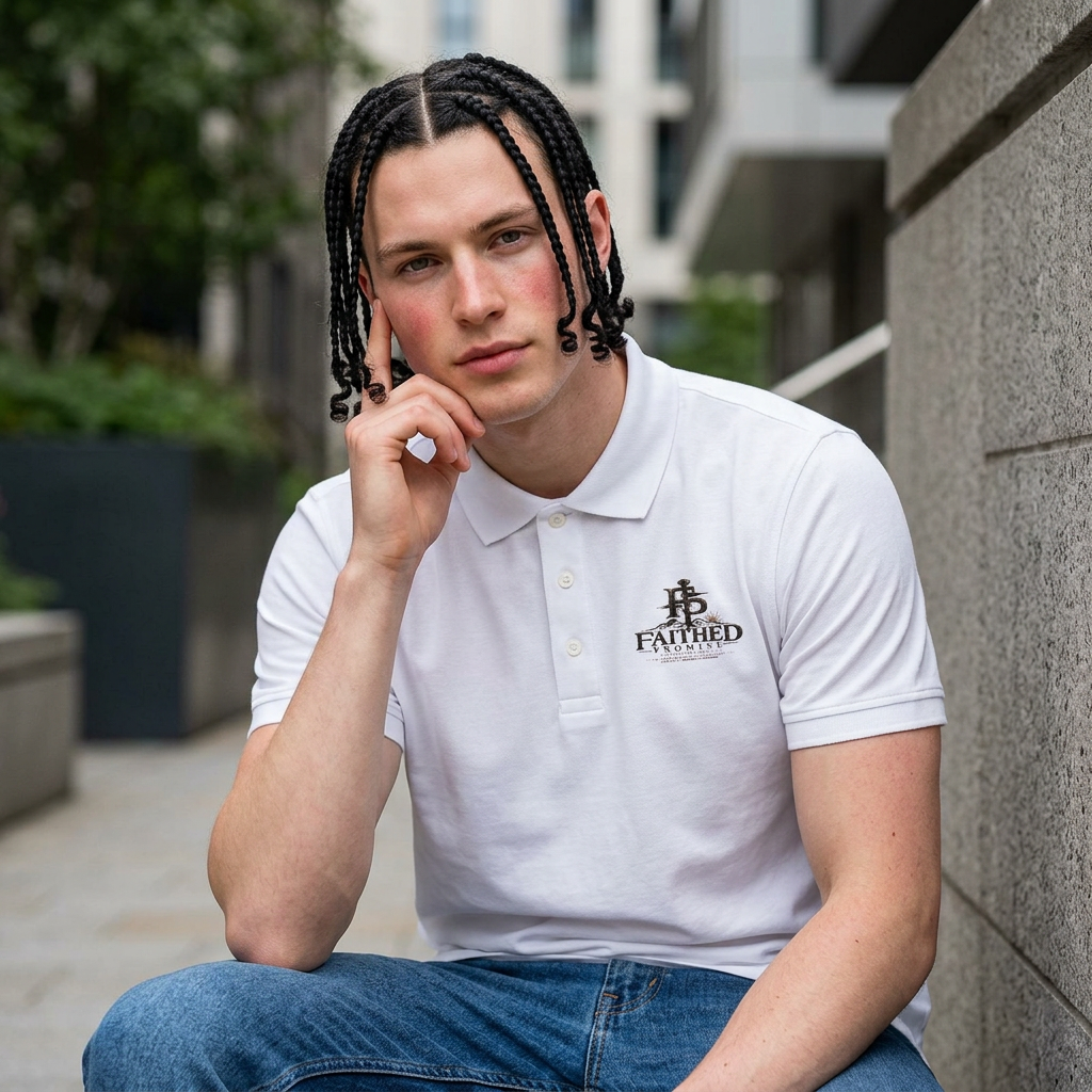 Women's Versa Polo - Embroidered 'Faithed' Logo Chest Polo