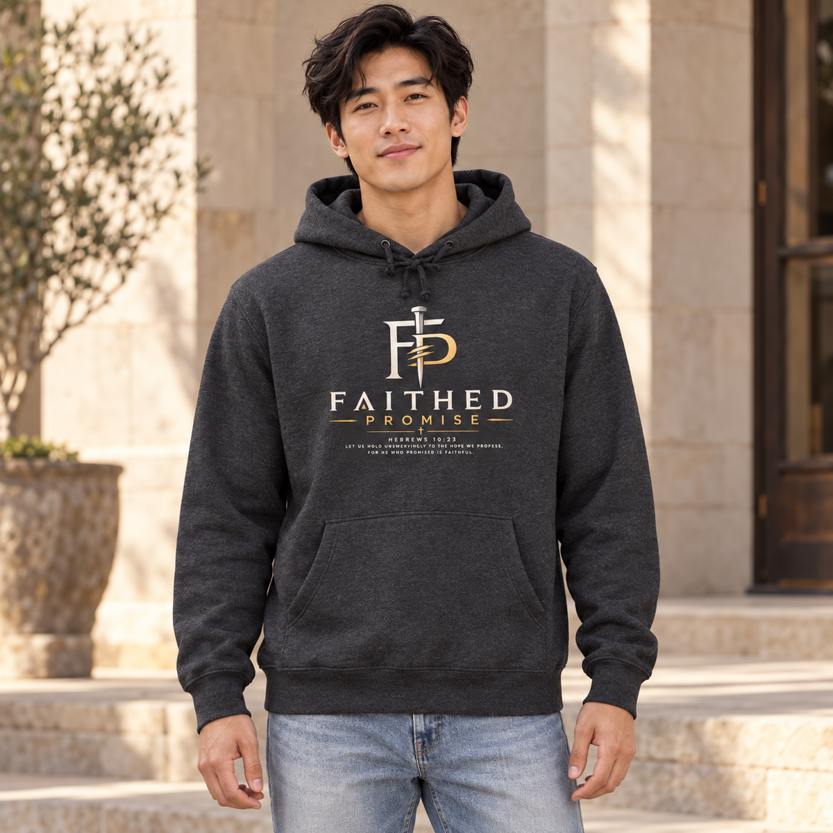 FaithedPromise Premium Heavyweight Hoodie — Signature FP Logo