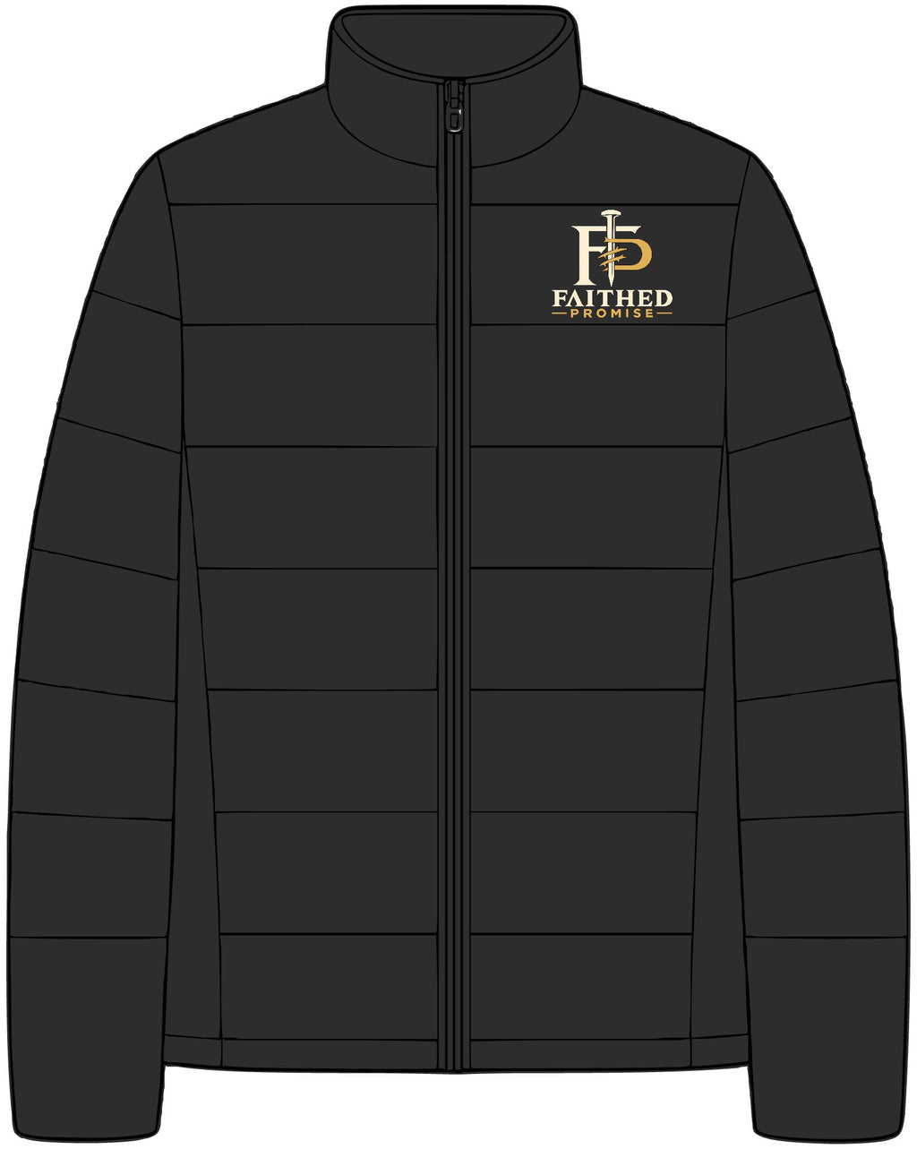 FaithedPromise Premium Insulated Puffer Jacket — Signature FP Logo