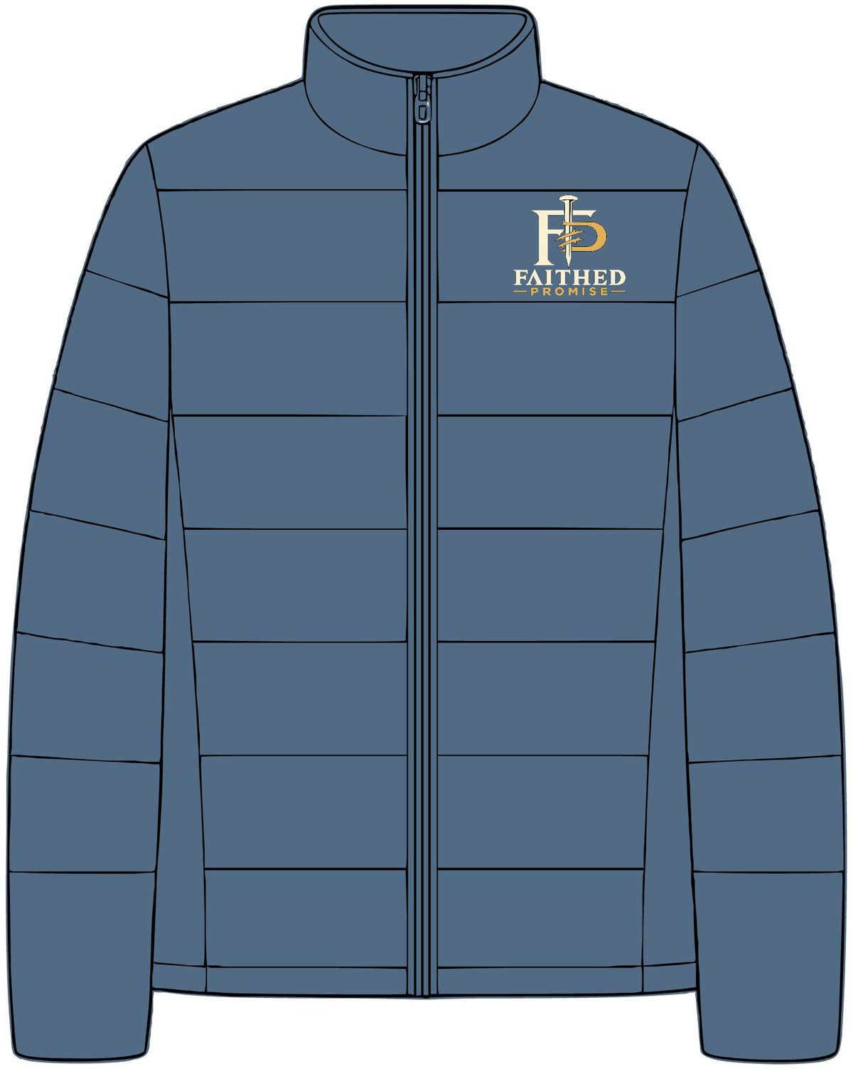 FaithedPromise Premium Insulated Puffer Jacket — Signature FP Logo