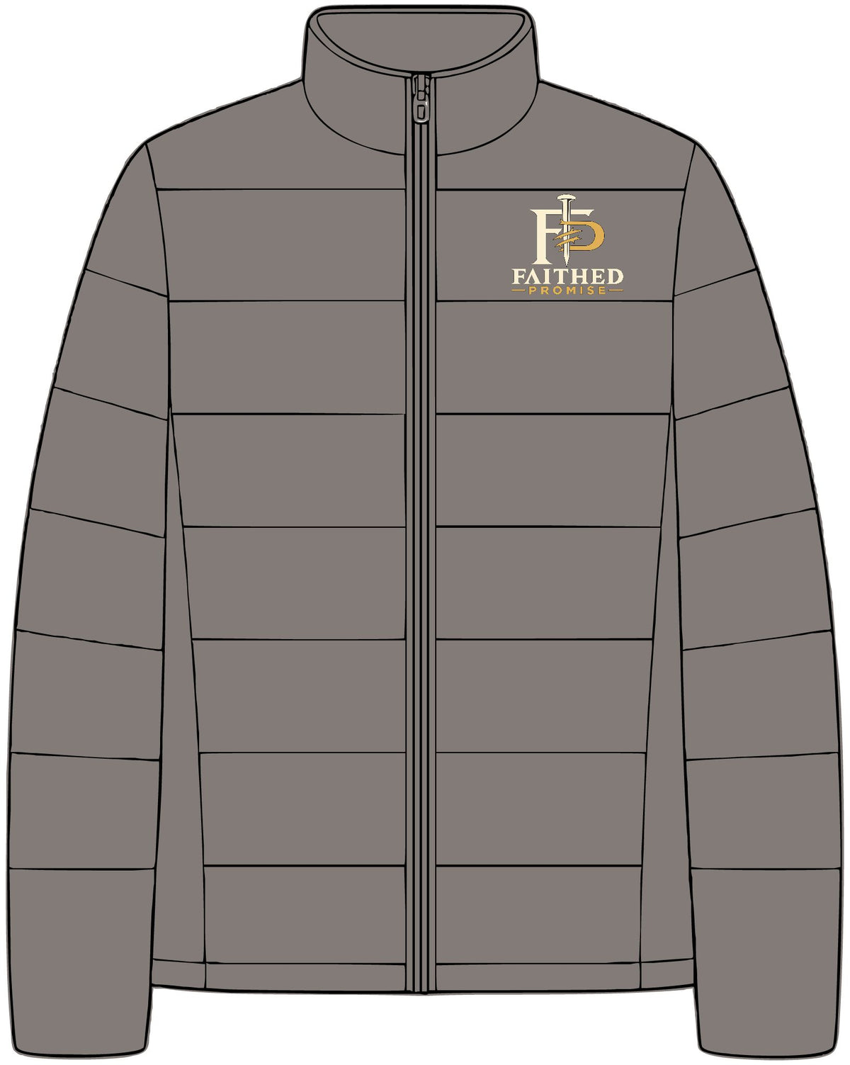 FaithedPromise Premium Insulated Puffer Jacket — Signature FP Logo