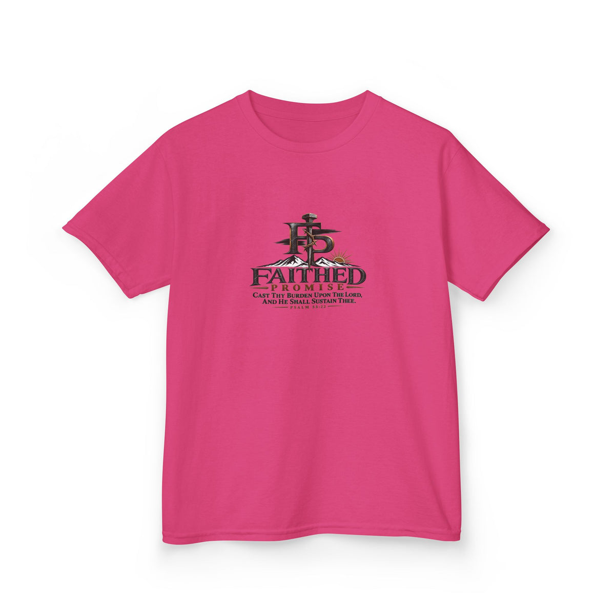 FaithedPromise Kids Classic Promise Tee — Psalm 55:22