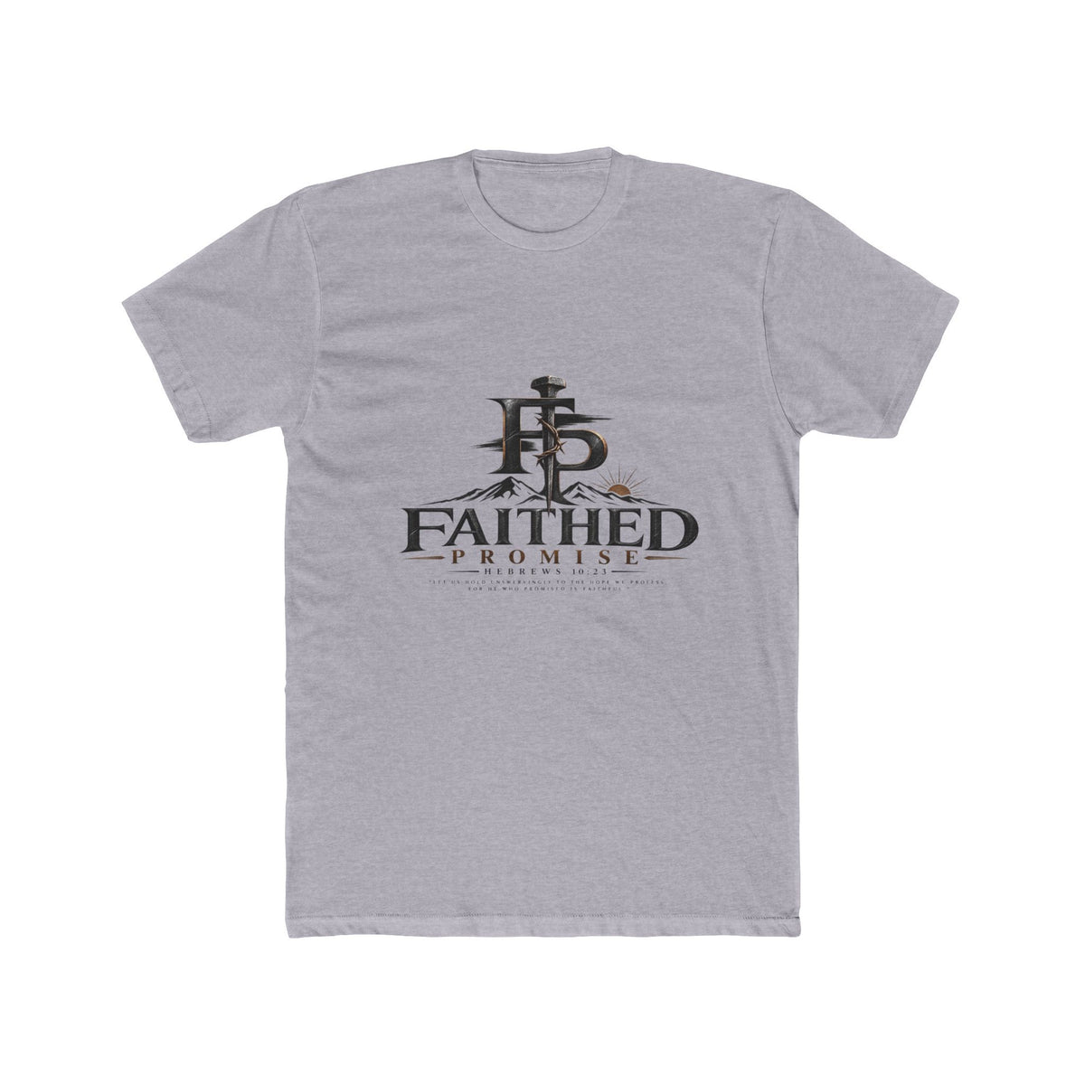 FaithedPromise Premium Christian T-Shirt — Cross Logo Tee
