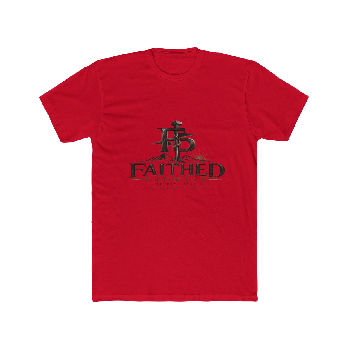 FaithedPromise Premium Christian T-Shirt — Cross Logo Tee