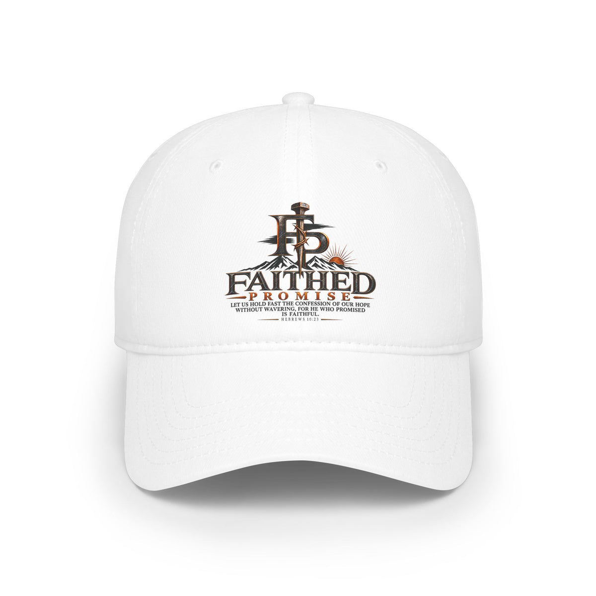 FaithedPromise Cotton Logo Cap — Low Profile Christian Hat