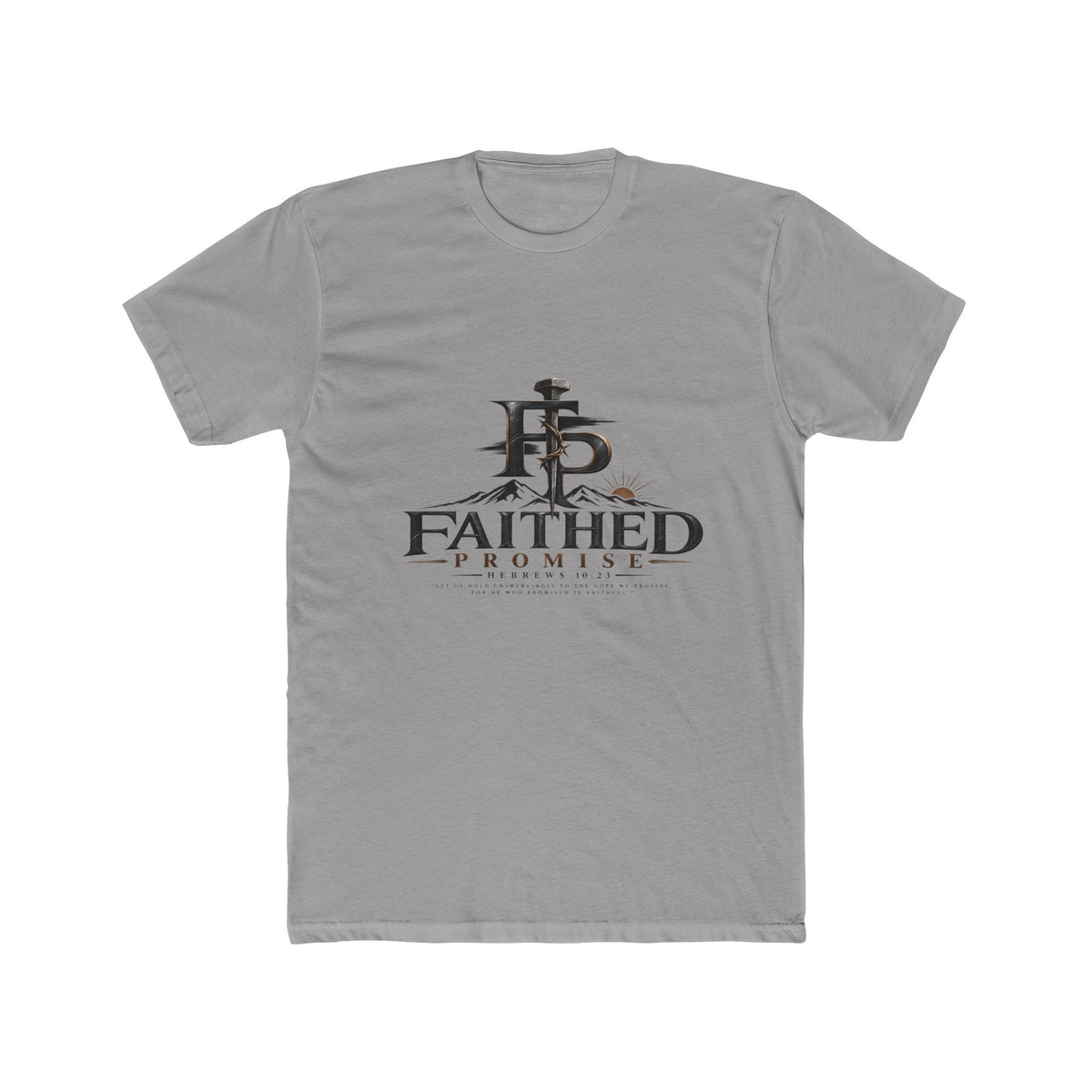 FaithedPromise Premium Christian T-Shirt — Cross Logo Tee