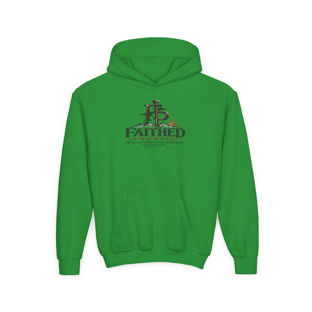 FaithedPromise Kids Classic Promise Hoodie — 2 Corinthians 1:20