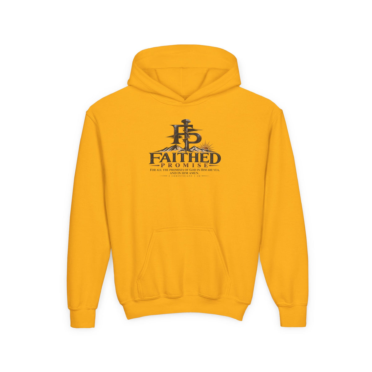 FaithedPromise Kids Classic Promise Hoodie — 2 Corinthians 1:20