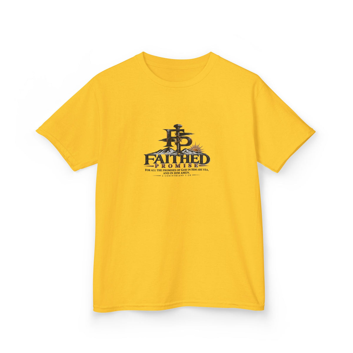 FaithedPromise Kids Classic Promise Tee — 2 Corinthians 1:20