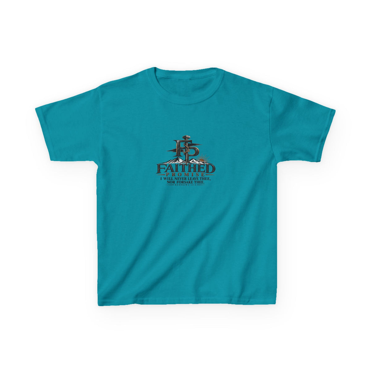 FaithedPromise Kids Classic Promise Tee — Hebrews 13:5