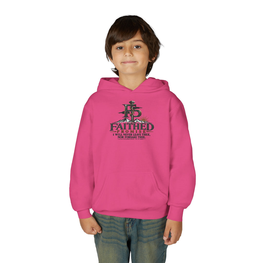 FaithedPromise Kids Classic Promise Hoodie — Hebrews 13:5