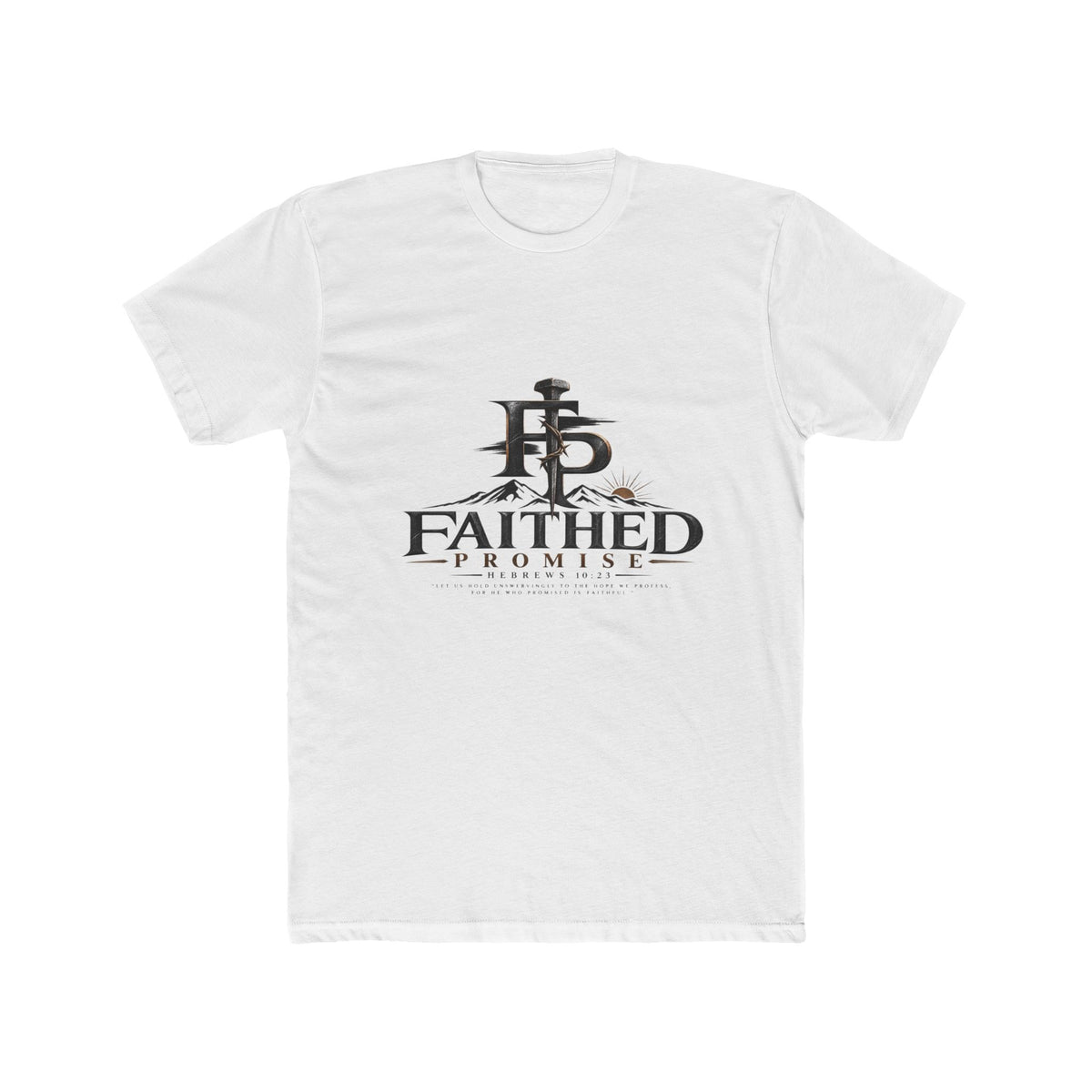 FaithedPromise Premium Christian T-Shirt — Cross Logo Tee