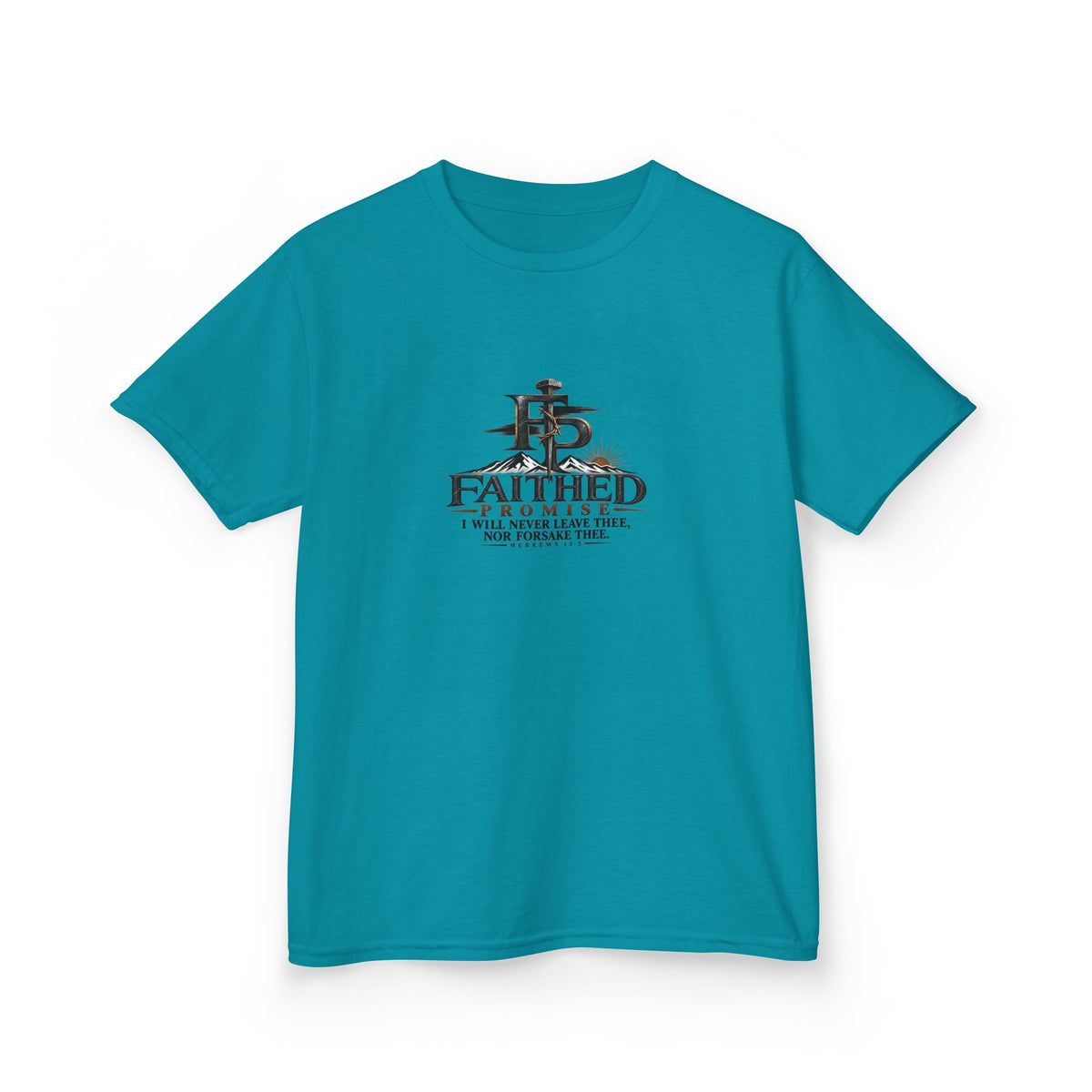 FaithedPromise Kids Classic Promise Tee — Hebrews 13:5