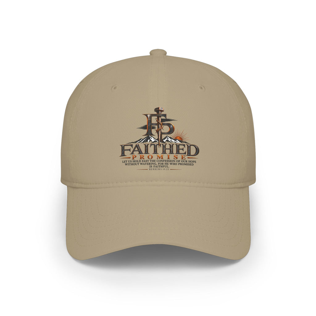 FaithedPromise Cotton Logo Cap — Low Profile Christian Hat