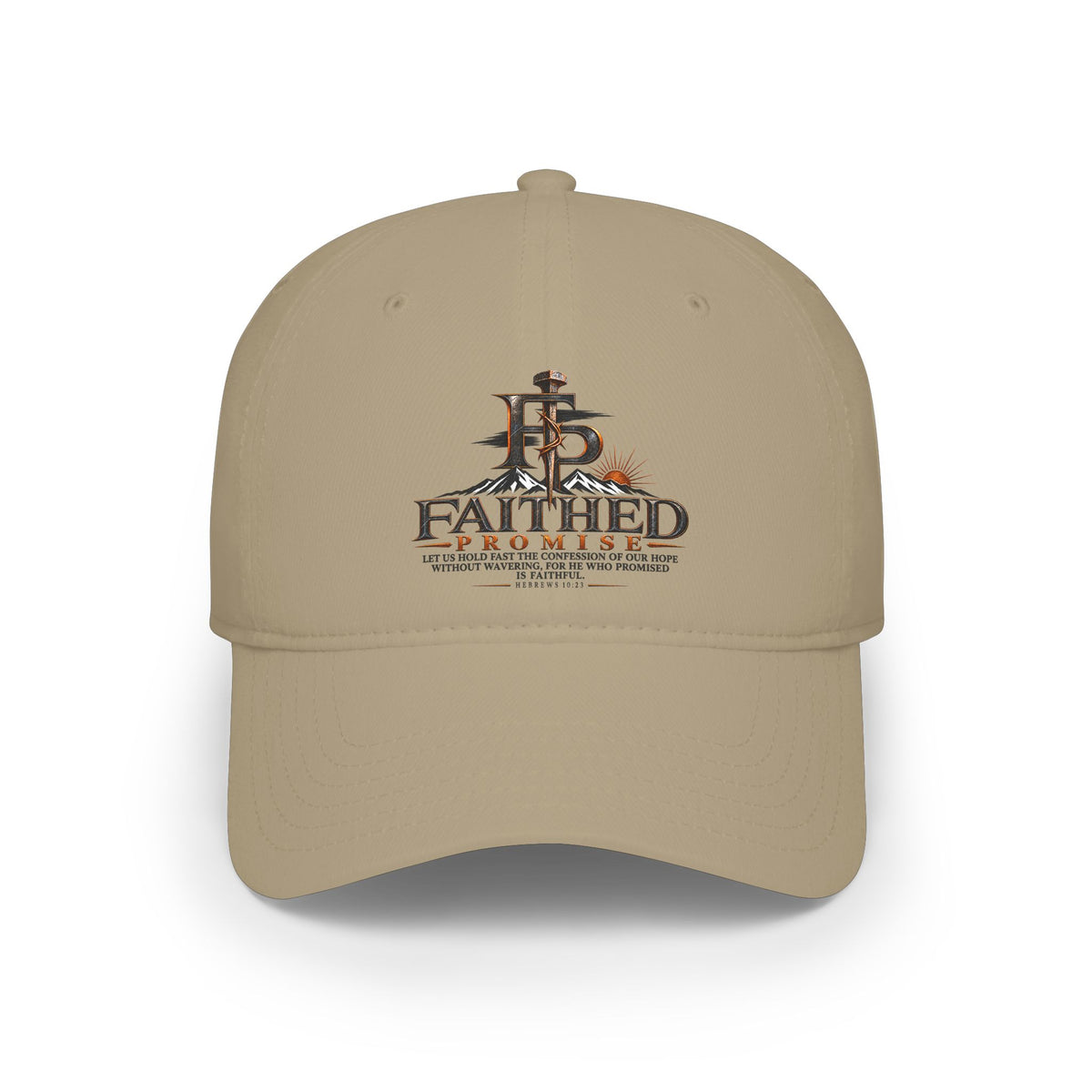 FaithedPromise Cotton Logo Cap — Low Profile Christian Hat