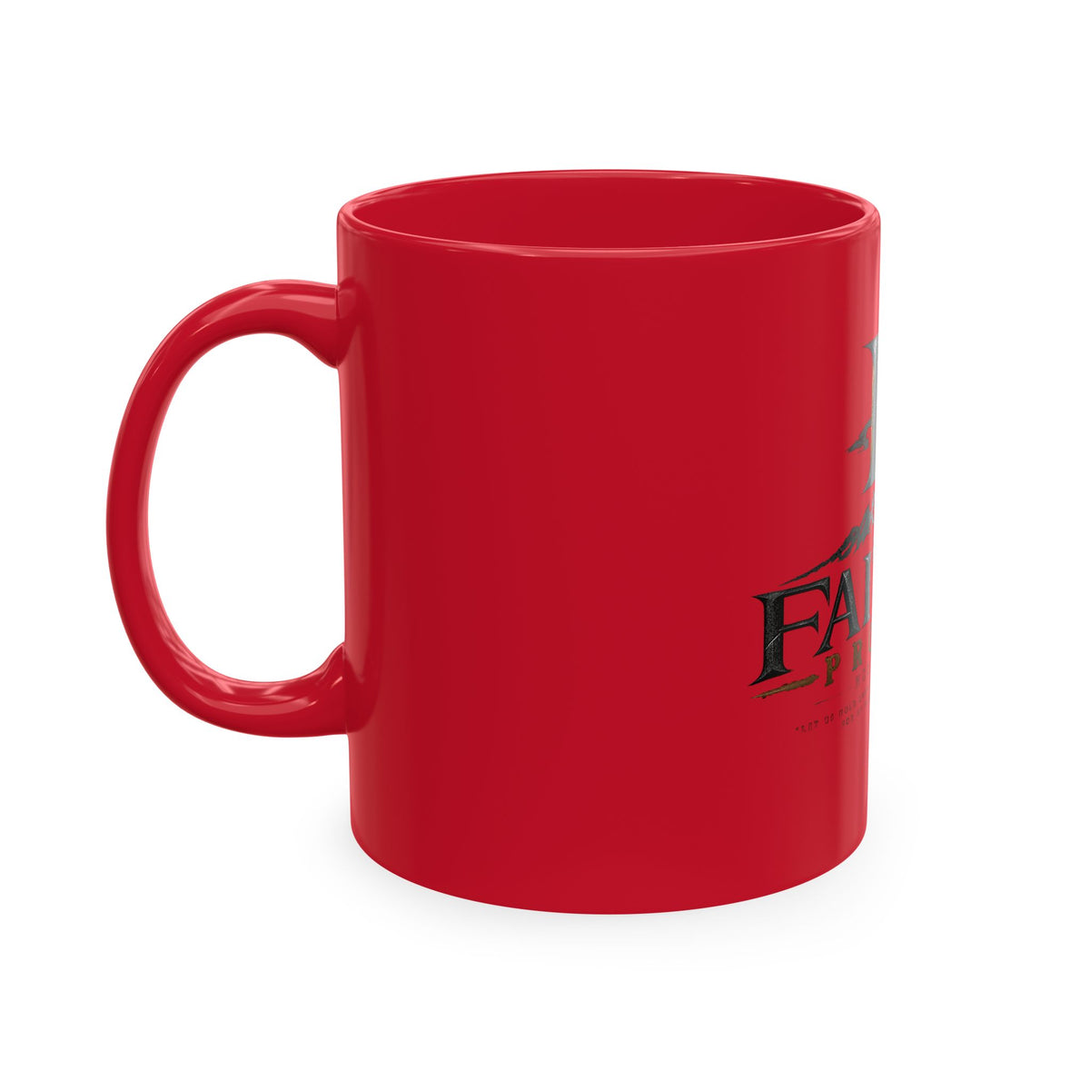 Faithed Promise Ceramic Mug — Faith-Inspired Mountain & Sunrise Coffee Cup