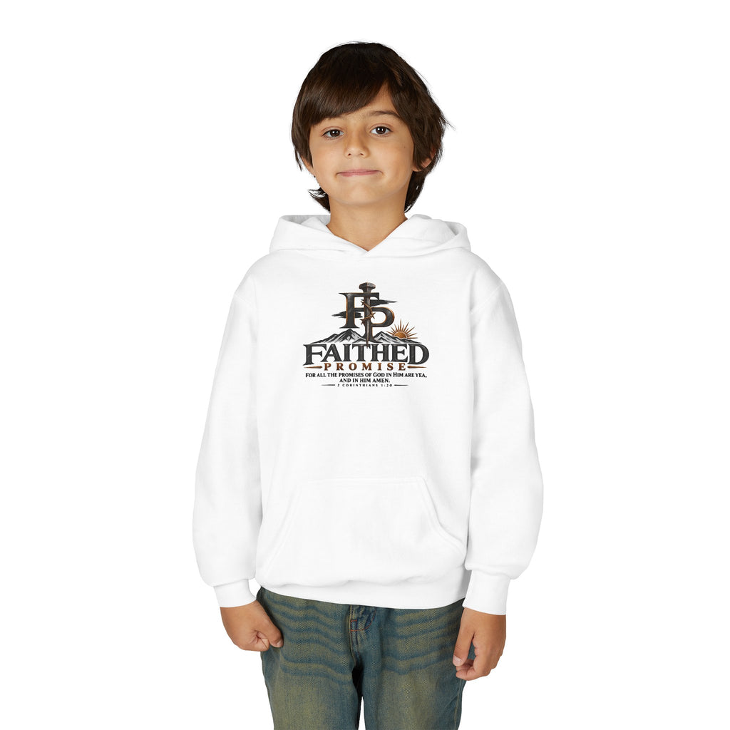 FaithedPromise Kids Classic Promise Hoodie — 2 Corinthians 1:20