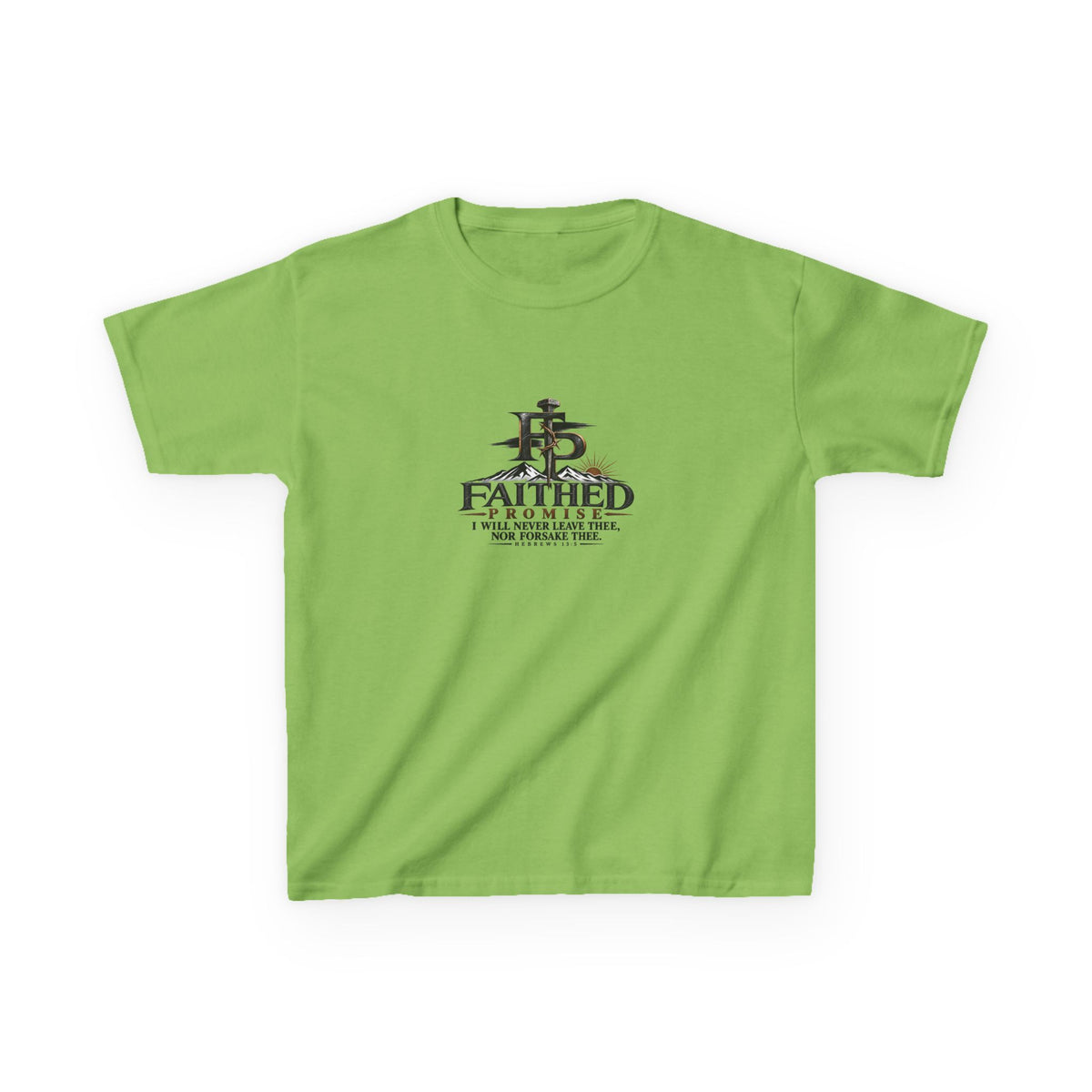 FaithedPromise Kids Classic Promise Tee — Hebrews 13:5