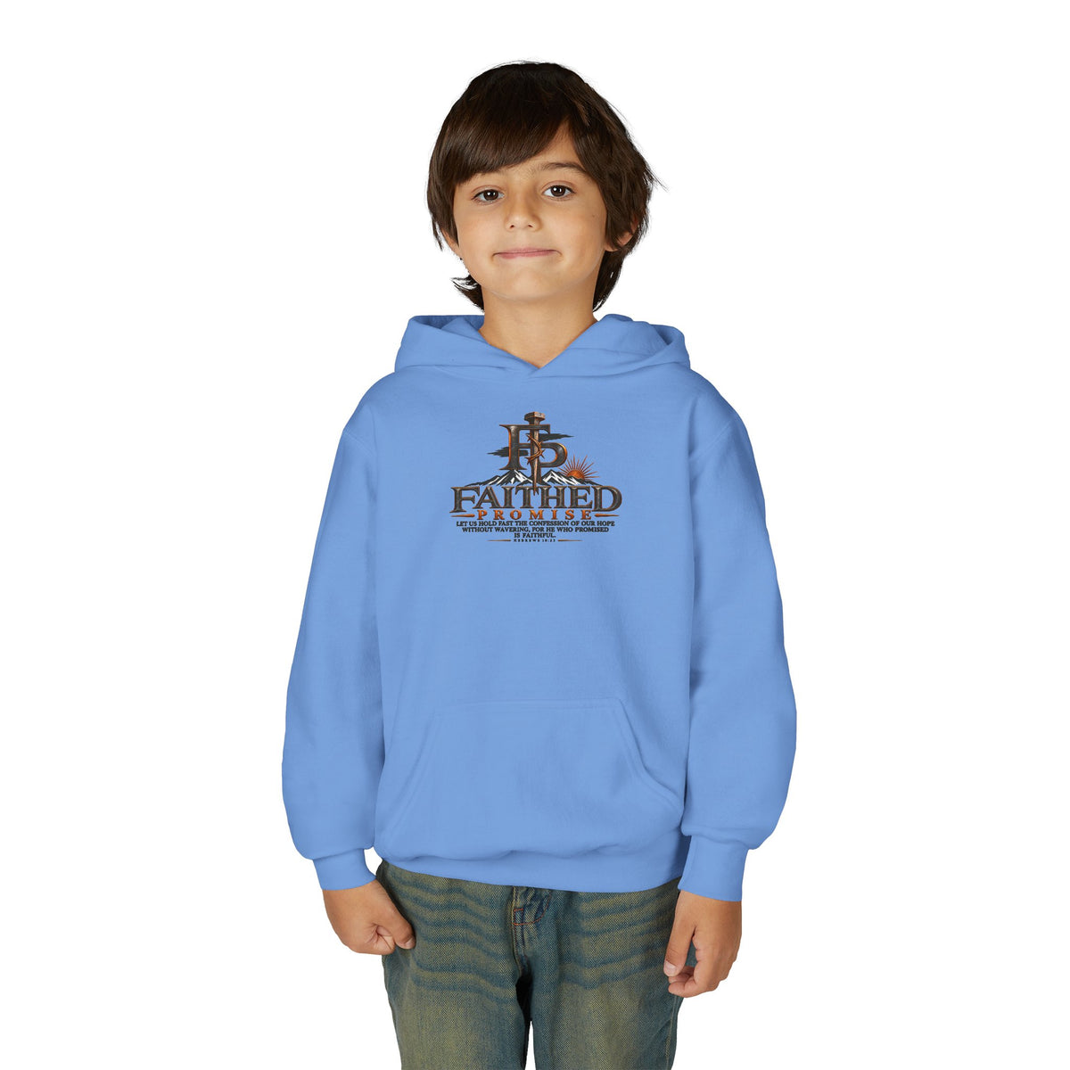 FaithedPromise Kids Classic Promise Hoodie — Hebrews 10:23