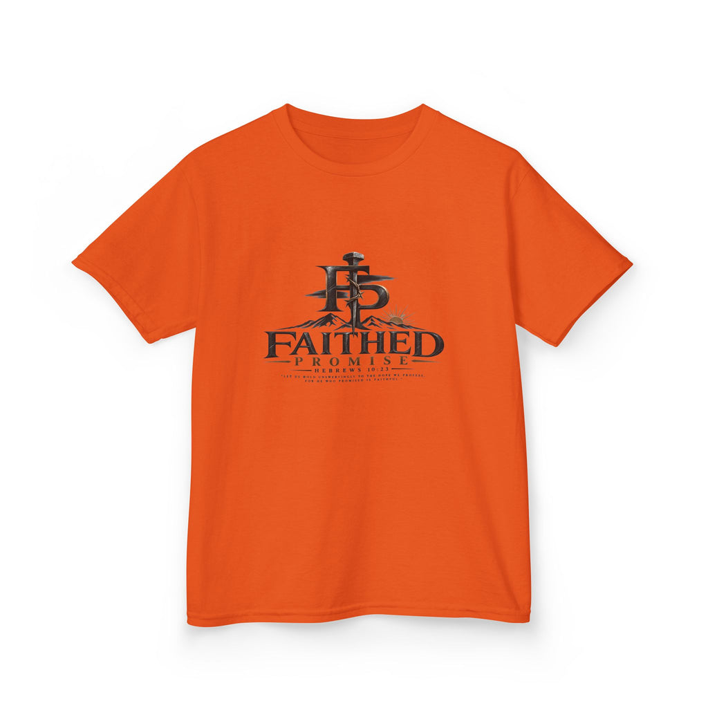 Kids Tee — "Faithed Promise" Christian Cross Youth T‑Shirt