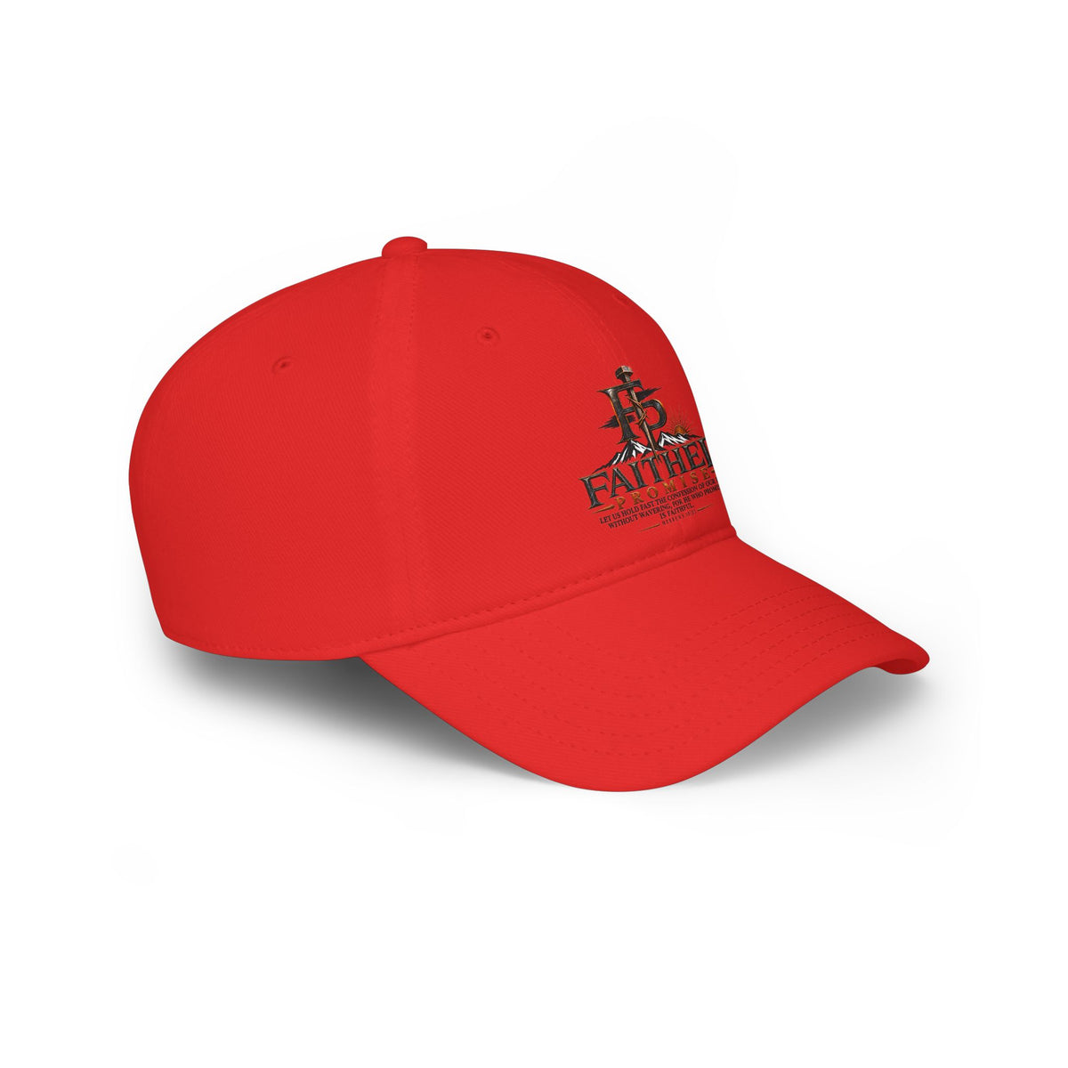 FaithedPromise Cotton Logo Cap — Low Profile Christian Hat