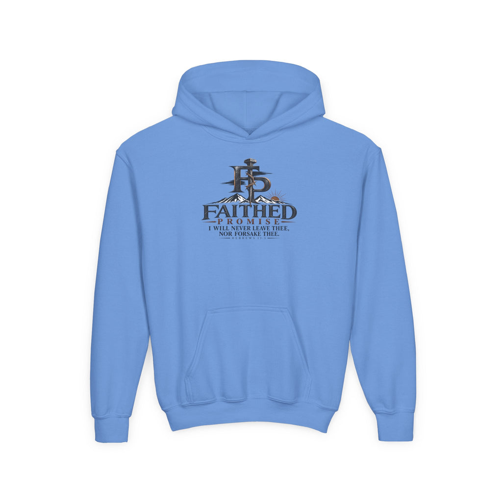 FaithedPromise Kids Classic Promise Hoodie — Hebrews 13:5