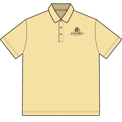 Butter men's Saratoga polo, exact Printify front mockup